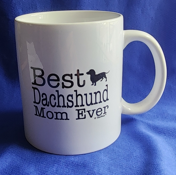 Coffee Mug This Wear White Black Letters Dog "Best Dachshund MOM Ever" This Wear - Picture 5 of 5